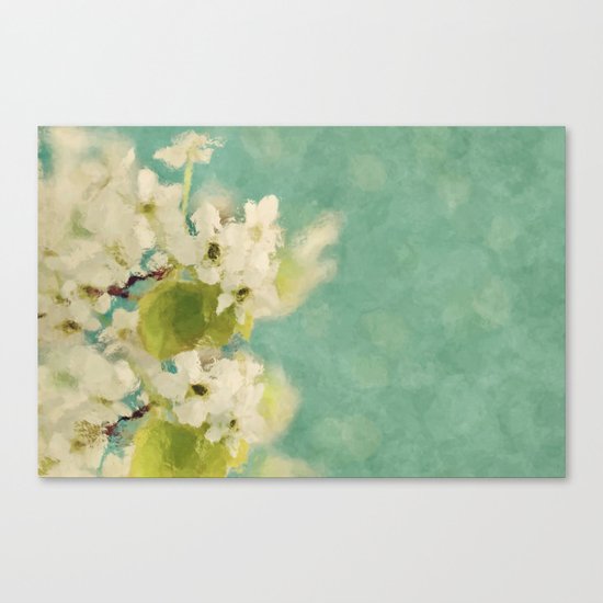 Dream of spring - Apple Blossom Appleblossoms Flower Floral Canvas Print