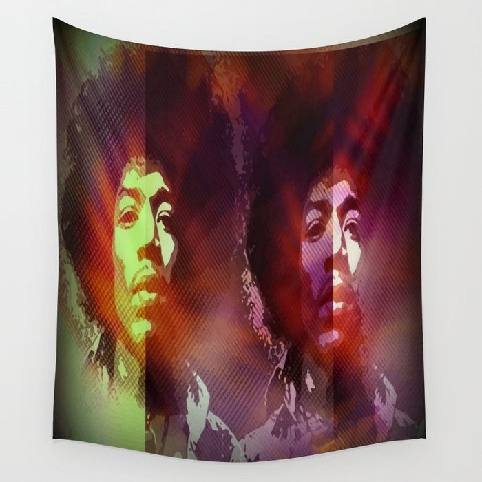 Jimi Hendrix 1 Wall Tapestry By Yamymorrellartanddesign Society6