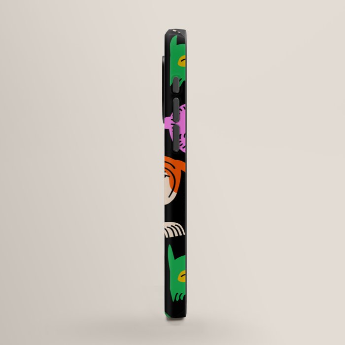 Funny colorful dog cartoon pattern