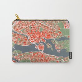 Stockholm city map classic Carry-All Pouch