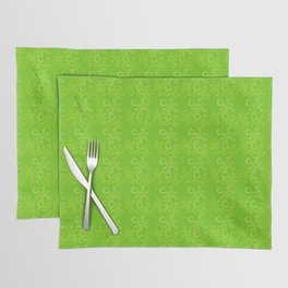 children's pattern-pantone color-solid color-green Placemat