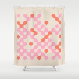 Circles: PATTERN 01 | The Peach Edition Shower Curtain