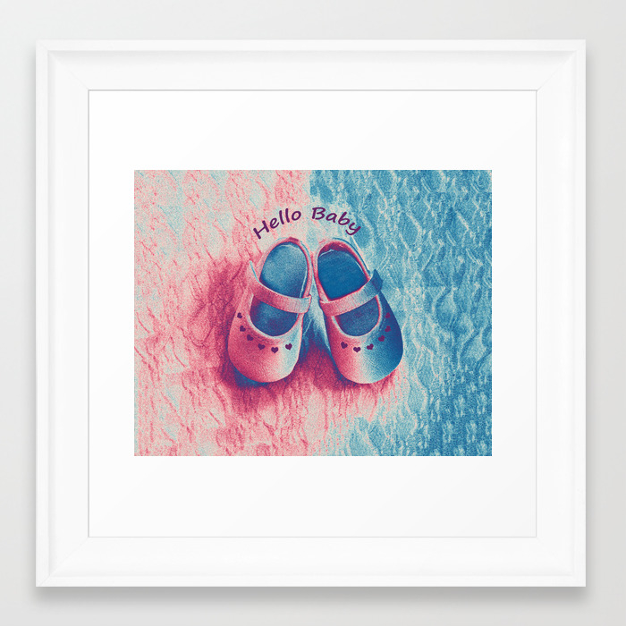 Hello Baby Framed Art Print By Marionboe Society6