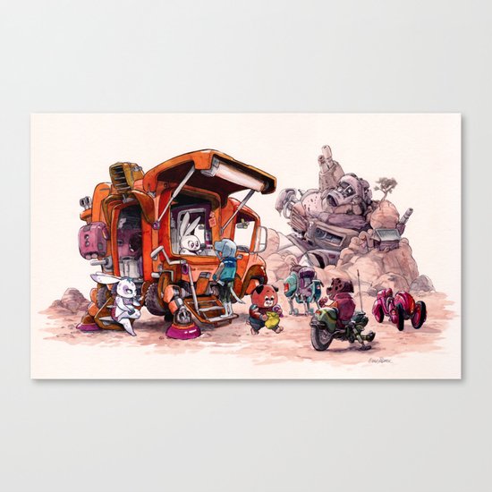 The Support Food Truck Canvas Print