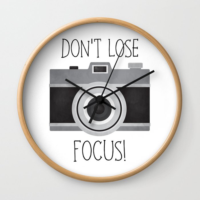 Don't Lose Focus! Wall Clock