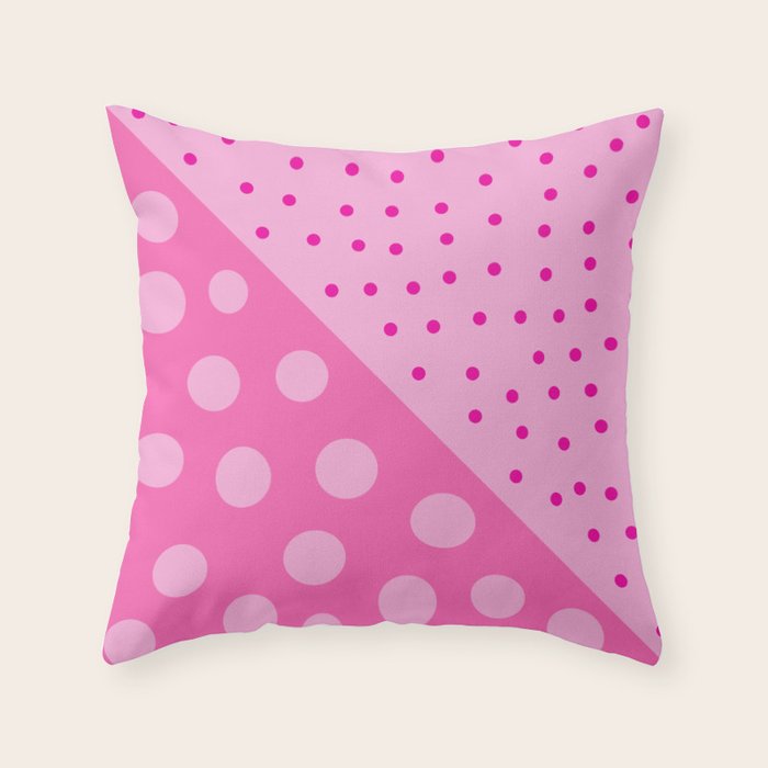 Standard HotPink Throw Pillow