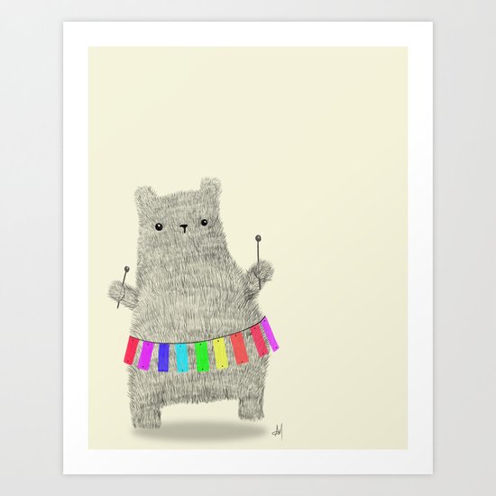 XyloBear Art Print