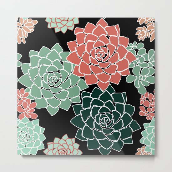 Succulents Metal Print