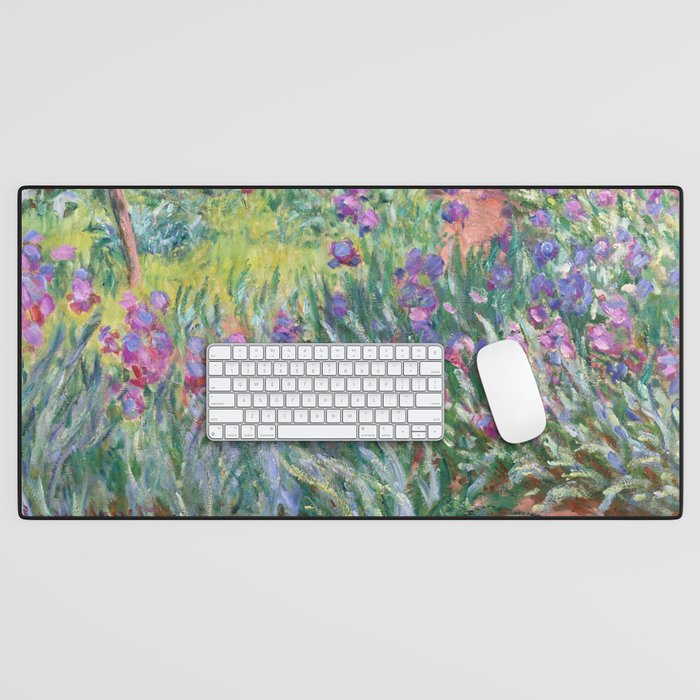 Claude Monet - The Artist’s Garden in Giverny Desk Mat