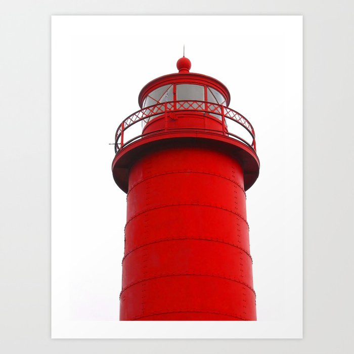 Really Red Lighthouse Art Print