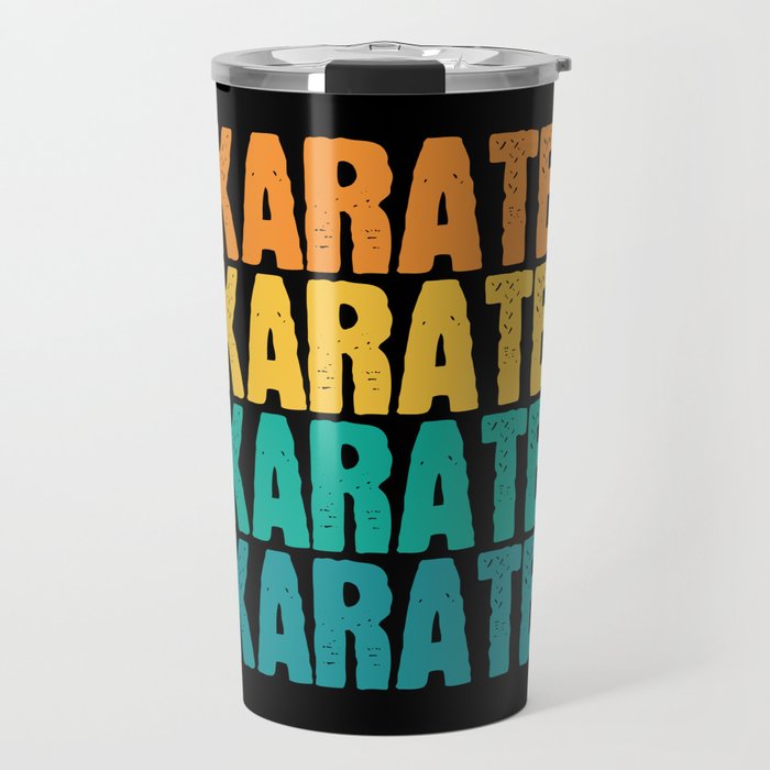 Colourful Karate martial arts Travel Mug