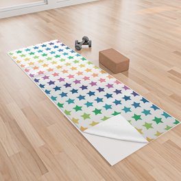 Rainbow star Yoga Towel