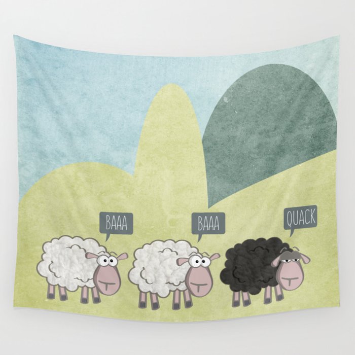 Rebel Sheep Wall Tapestry