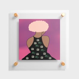 Woman At The Meadow 48 Floating Acrylic Print