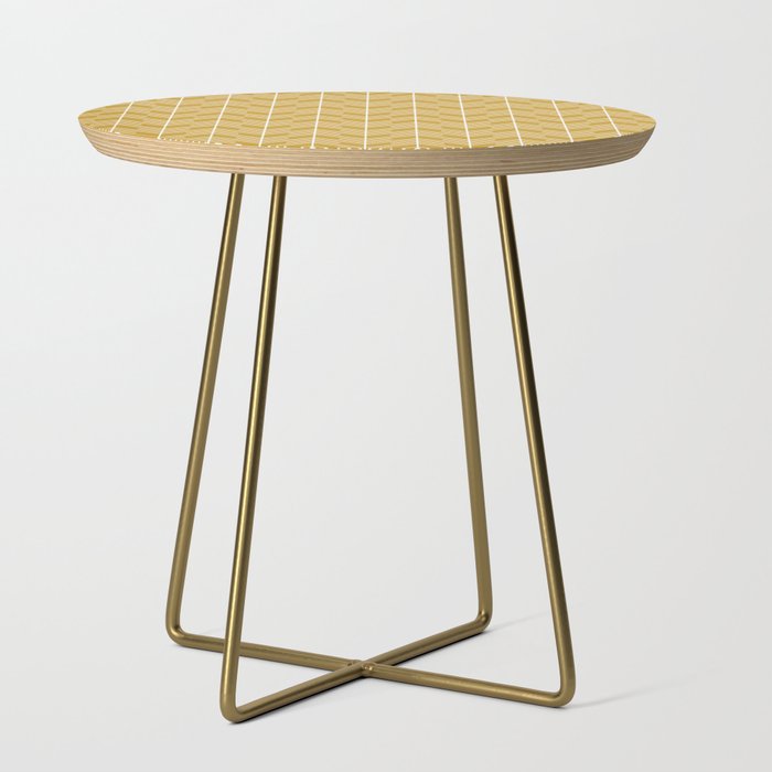 Bohemian Simple Arrows Gold & White Side Table