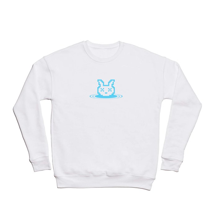 rabbit_lt_blue Crewneck Sweatshirt