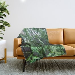 Redwood National Park- Pacific Northwest Nature Photography Throw Blanket