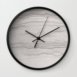 Motion Honed Limestone Gray Wall Clock