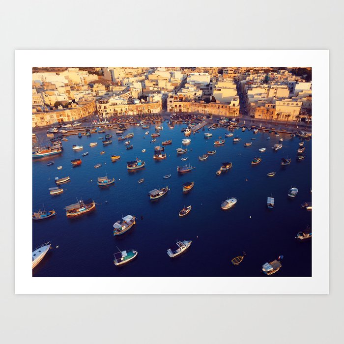 Marsaxlokk Harbour | Malta's Fishing Village Art Print
