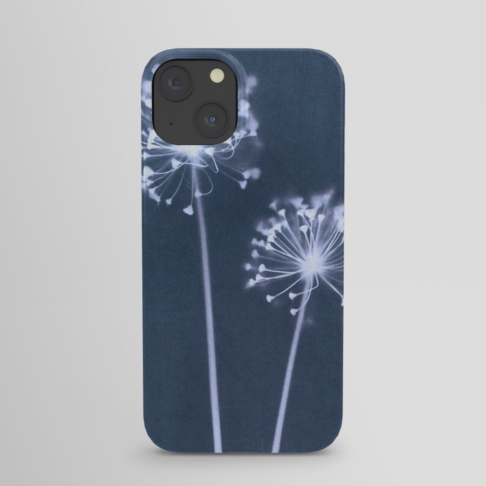 Indigo Dandelion Botanical Cyanotype iPhone Case