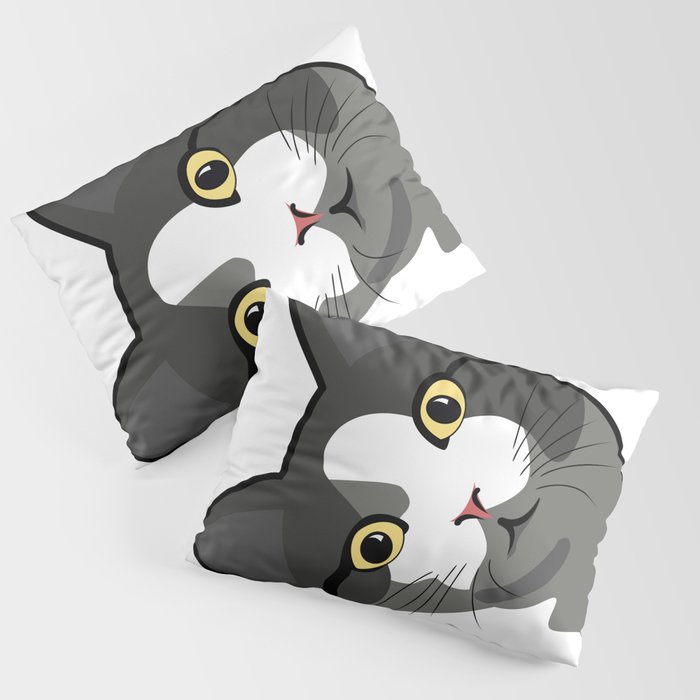 CURIOUS CAT 01 Pillow Sham