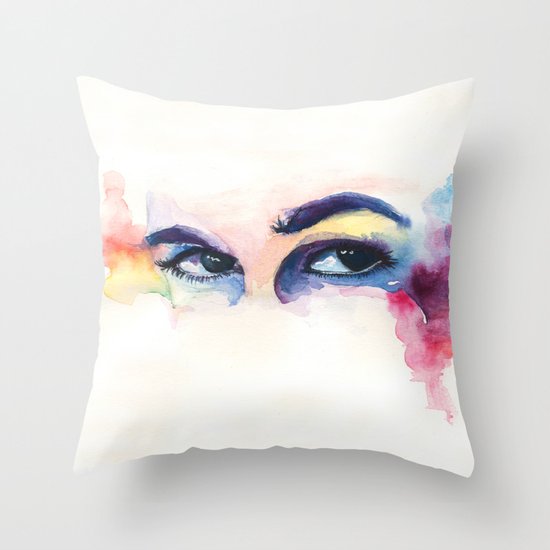 Eyes Throw Pillow