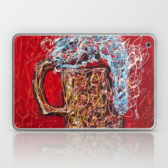 Abstract Beer Inspired By Pollock Society6 Wallart Buyart By