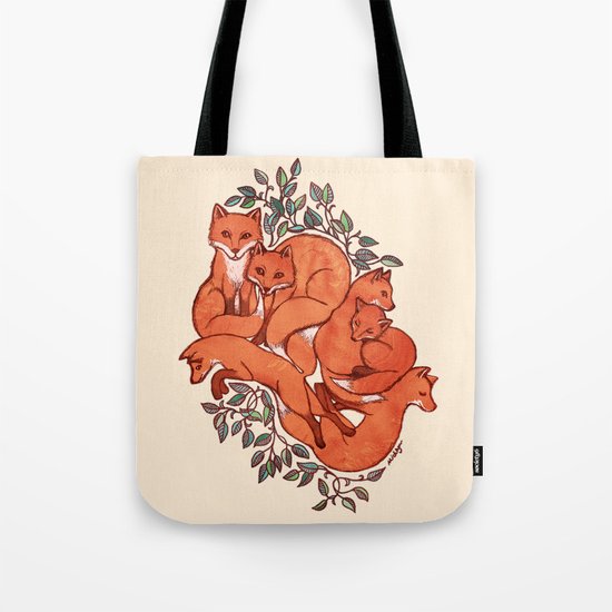 Fox Tangle Tote Bag