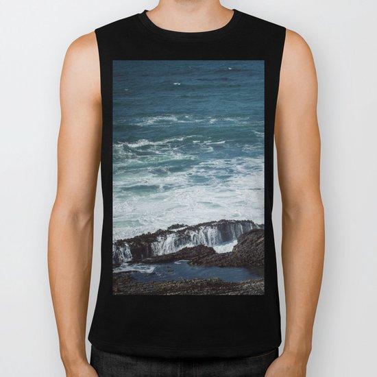 Pacific Blue Biker Tank