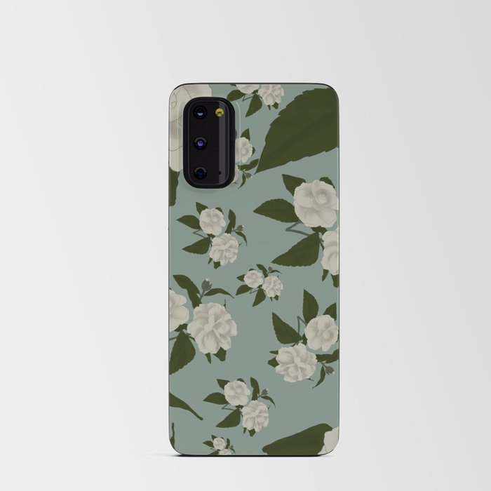 Vintage White flower pattern Android Card Case