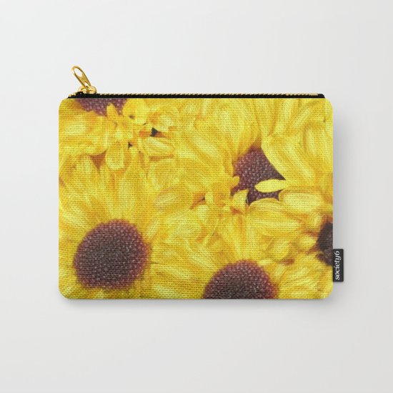 Painterly Yellow Sunflowers Carry-All Pouch