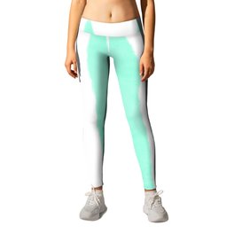 Watercolor Vertical Lines With White 41 Leggings