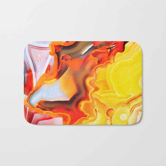 Earth's Fantasy, from the Lithosphere emerges Beauty - Agate Bath Mat