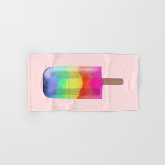 Rainbow Popsicle Hand & Bath Towel