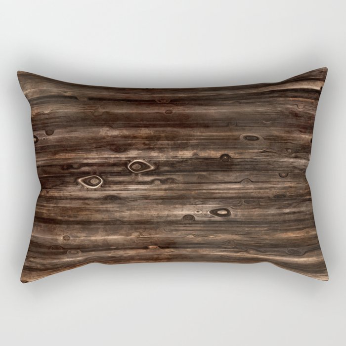 Brown bamboo sticks Rectangular Pillow