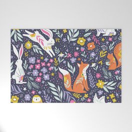 Foxes and Rabbits Welcome Mat