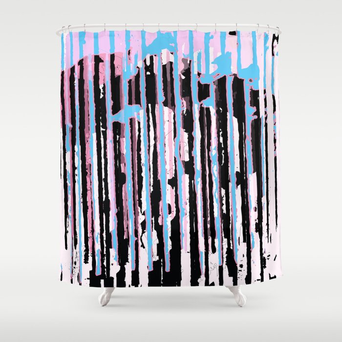 ODD Mikey - Pinked Doggy Shower Curtain