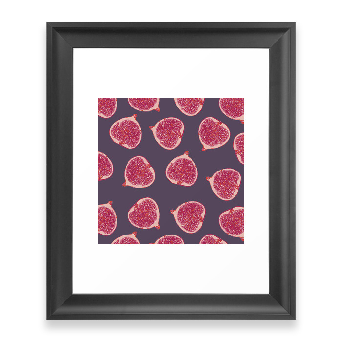 Figs Pattern Framed Art Print by ruifaria