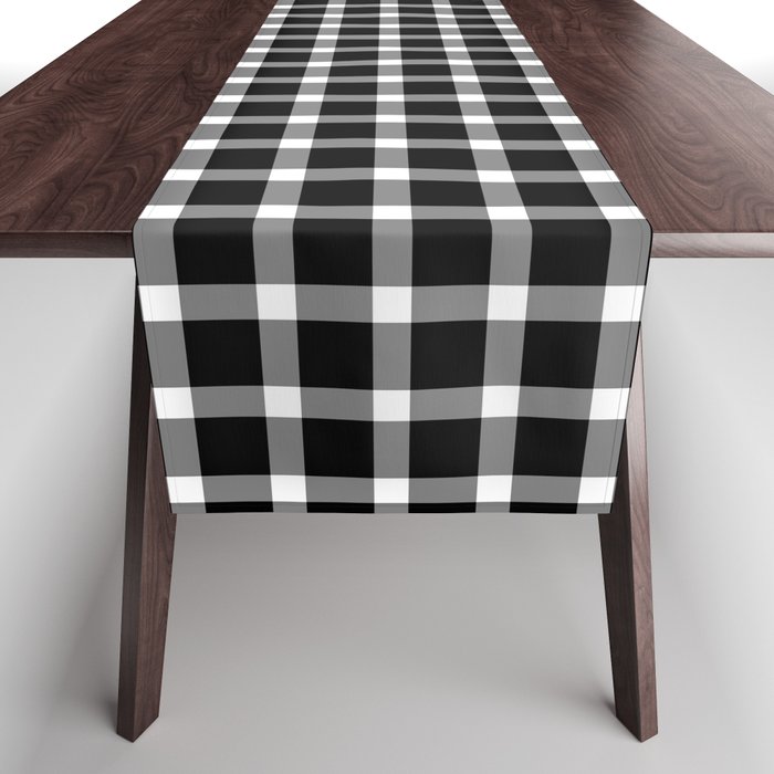 Classic Gingham Black and White - 02 Table Runner