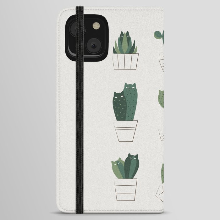 Cat and Plant 20: Cattus iPhone Wallet Case