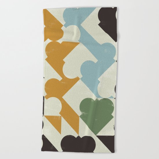 Retrometry II Beach Towel