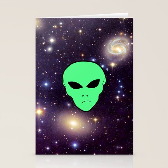 Alien Stationery Cards