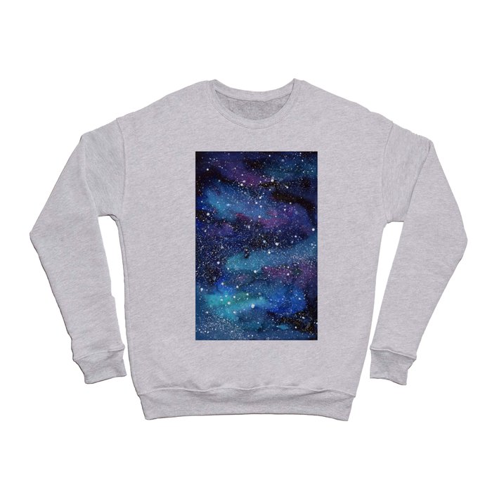 Galaxy Space Painting Stars Cosmic Universe Nebula Art Crewneck Sweatshirt