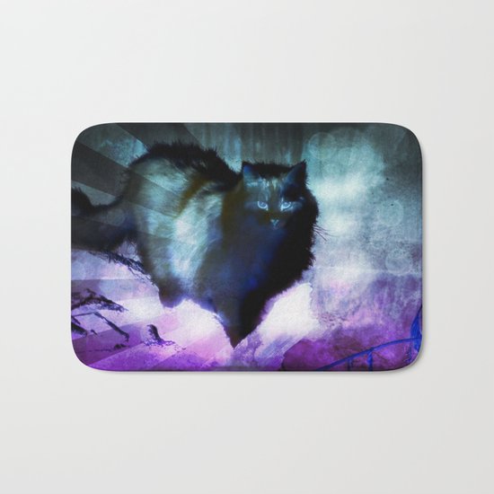 The Spooky Cat Bath Mat