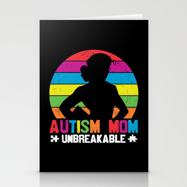 Autism Mom Unbreakable Stationery Cards