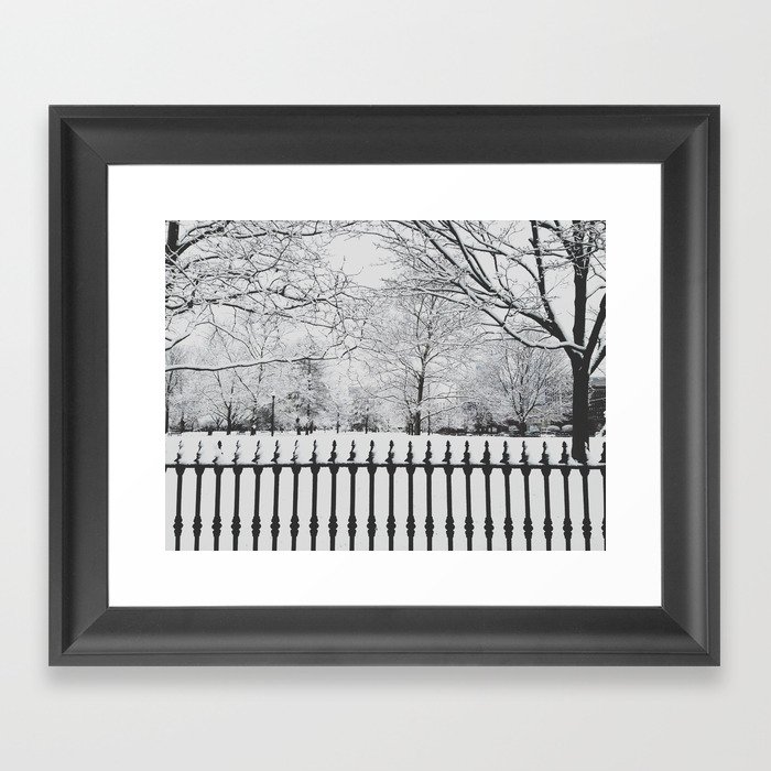 Final Spring Snow Framed Art Print