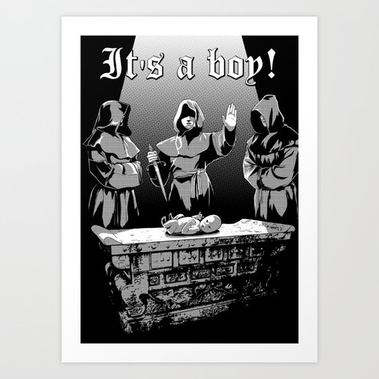 It's a boy! Art Print
