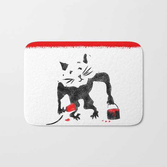 Rat Street Art Bath Mat
