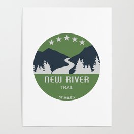 New River Trail Virginia Poster