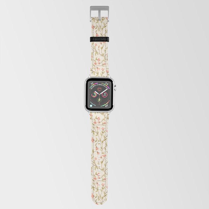 Vintage Floral Pattern Apple Watch Band